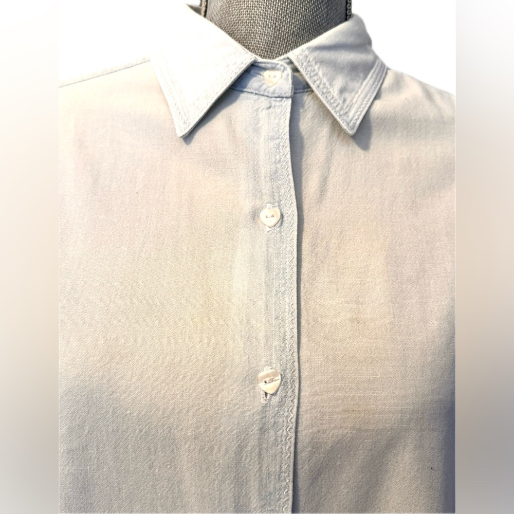 Disney Embroidered Unisex Blue Denim Mickey & Gang BIG Over Shirt Excellent XXL - Picture 6 of 9